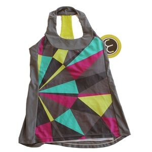 Moxie Racerback Cycling Jersey Gray Small